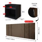 Kit 2 Mesinhas Suspensa Prateleira Nicho Retrô Preto Cabeceir