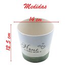 Kit 2 Mini Vasos De Planta Cachepot Estampados Decorados 12,5