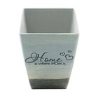 Kit 2 Mini Vasos De Planta Cachepot Estampados Decorados 16cm