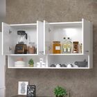 Kit 2 Módulos Aéreo De Parede Com 2 Portas Branco