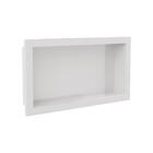 Kit 2 Nicho Banheiro 30x60cm Embutir Plástico Branco Metasul