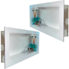 Kit 2 Nicho de Porcelanato Branco 60x32 com Borda Simples em