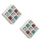 Kit 2 Nicho Decorativo Porta Toalha Com 9 Nichos Multiuso Req