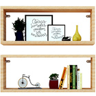 Kit 2 Nicho Retangular Madeirado Claro 30x15x10p Mdf Decorati