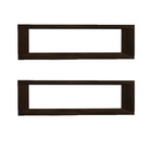 Kit 2 Nicho Retangular Marrom Tabaco 60x20x10p Mdf Decorativo