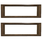 Kit 2 Nicho Retangular Nova Imbuia 80x20x10p Mdf Decorativo