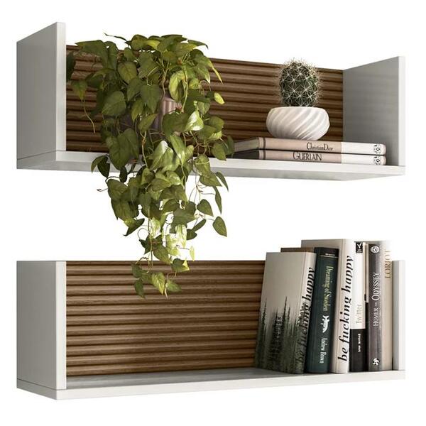 Kit 2 Nichos De Parede 14064 60 Cm Dmad