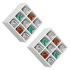 Kit 2 Nichos Organizador Porta Toalhas Expositor Clean 40x40c