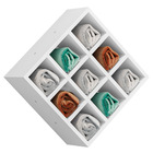 Kit 2 Nichos Organizador Porta Toalhas Expositor Clean 40x40c