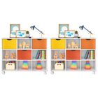 Kit 2 Nichos Organizadores Com Rodizios 3 Gavetas - Qmovi - B