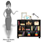 Kit 2 Nichos Organizadores Com Rodizios 6 Gavetas - Qmovi - P