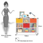 Kit 2 Nichos Organizadores Com Rodízios Toys 3 Gavetas Q01 Br