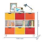 Kit 2 Nichos Organizadores Com Rodízios Toys 6 Gavetas Q01 Br