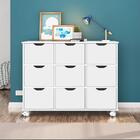 Kit 2 Nichos Organizadores Com Rodízios Toys Q01 Branco