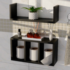 Kit 2 Nichos U Suspenso Banheiro Lavabo Porta Papel Higiênico