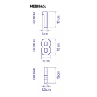 Kit 2 Número Letra Residencial 0 Ao 9 Preto 19cm Roper Plast