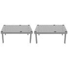 Kit 2 Organizador De Armário Prateleira Retangular Plástica C