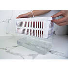 Kit 2 Organizadores De Geladeira Com Escorredor 5l Caixas Plá