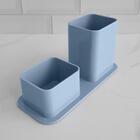 Kit 2 Organizadores De Mesa Escritório Porta Canetas Objetos