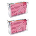 Kit 2 Organizadores De Pastas Suspensas Dellocolor Caixa Arqu