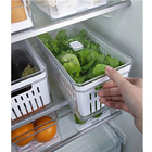 Kit 2 Organizadores Empilháveis De Geladeira Com Porta Ovos