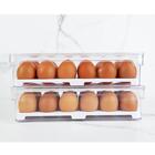 Kit 2 Organizadores Porta Ovos Com Tampa Caixas De Armazename