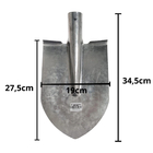 Kit 2 Pá Cavar De Bico Galvanizada Sem Cabo - Volpato