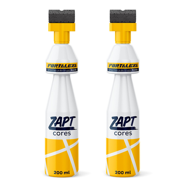Kit 2 Pacotes Tinta para Rejunte Zapt Branco 200ml Fortaleza