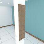 Kit 2 Painel Canaletado P/ Pilar Amadeirado 2 Peças 20x90cm