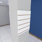 Kit 2 Painel Canaletado P/ Pilar Branco 2 Peças 50x60cm