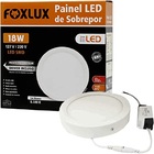 Kit 2 Painel Led Foxlux Redondo Sobrepor 18w 6500k Biv