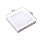 Kit 2 Painel Plafon Led Sobrepor Quad Branca 6500k 24w 29cm