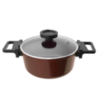 Kit 2 Panelas 20cm - Indução, Neoflam, Reverse, Cor Marrom Ro