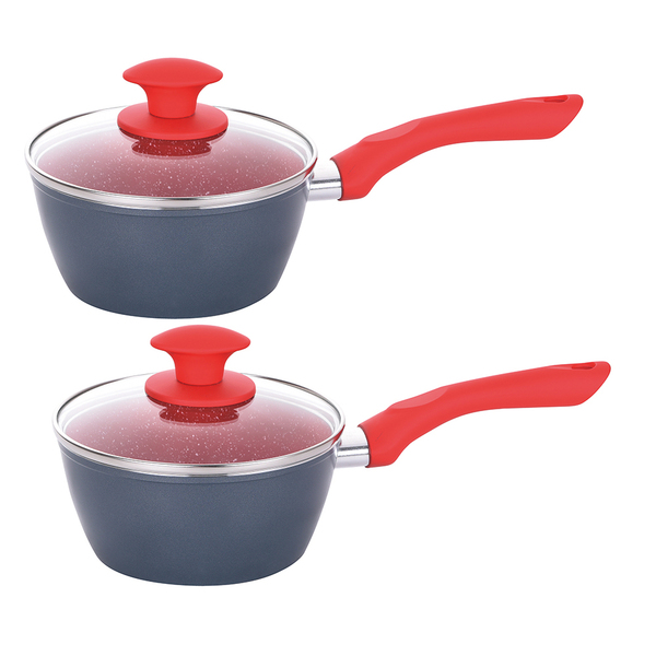 Kit 2 Panelas Indução Cerâmica Onix 3,7mm 16cm Antiaderente