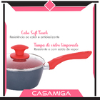 Kit 2 Panelas Indução Cerâmica Onix 3,7mm 16cm Antiaderente