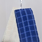 Kit 2 Panos De Copa 45x65  Azul Royal/marfim