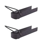 Kit 2 Pares De Trinco Correr Porteira Com Rodinha 350x70mm