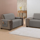 Kit 2 Pçs Capa Protetora De Sofá Padrão 2 E 3 Lugares Classic