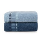 Kit 2 Pçs Toalha De Banho Bossa 340g 130x62cm Variação:azul