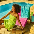 Kit 2 Pçs Toalha De Banho Para Praia E Piscina Beach Variação