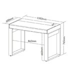 Kit 2 Peças 1 Escrivaninha 105cm 1 Gaveta Com 1 Estante 5 Pra