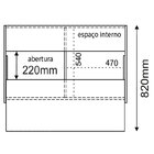 Kit 2 Peças 1 Escrivaninha 105cm 1 Gaveta Com 1 Estante 5 Pra