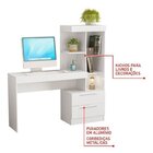 Kit 2 Peças 1 Escrivaninha Com Estante 1 Armário 2 Portas Esp