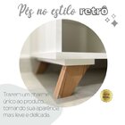 Kit 2 Peças 1 Escrivaninha Em L Retrô Gold Com 1 Estante Star