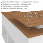 Kit 2 Peças 1 Escrivaninha Gold Com 1 Estante Star Amadeirado