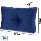 Kit 2 Peças Almofada Com Enchimento Flocos De Espuma 45x65cm