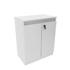 Kit 2 Peças Armário Escritório Com 2 Portas Com Chave, Balcão