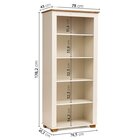 Kit 2 Peças Armário Multiuso Baixo 2 Portas E Estante Para Li