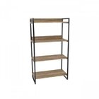 Kit 2 Peças Com 1 Escrivaninha Em L E 1 Estante 4 Prateleiras