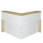 Kit 2 Peças Com Balcão De Atendimento De Tamburato Em L E Gav